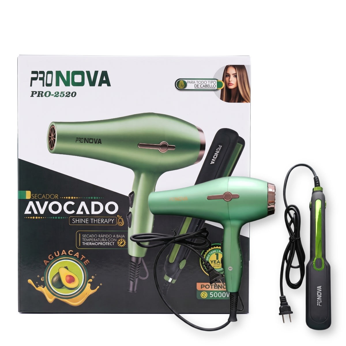 COMBO PRONOVA AGUACATE SECADOR + PLANCHA