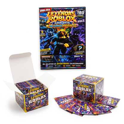 KIT 1 ALBUM ROBLOX + 1 CAJA DE 30 SOBRES