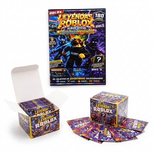 KIT 1 ALBUM ROBLOX + 1 CAJA DE 30 SOBRES