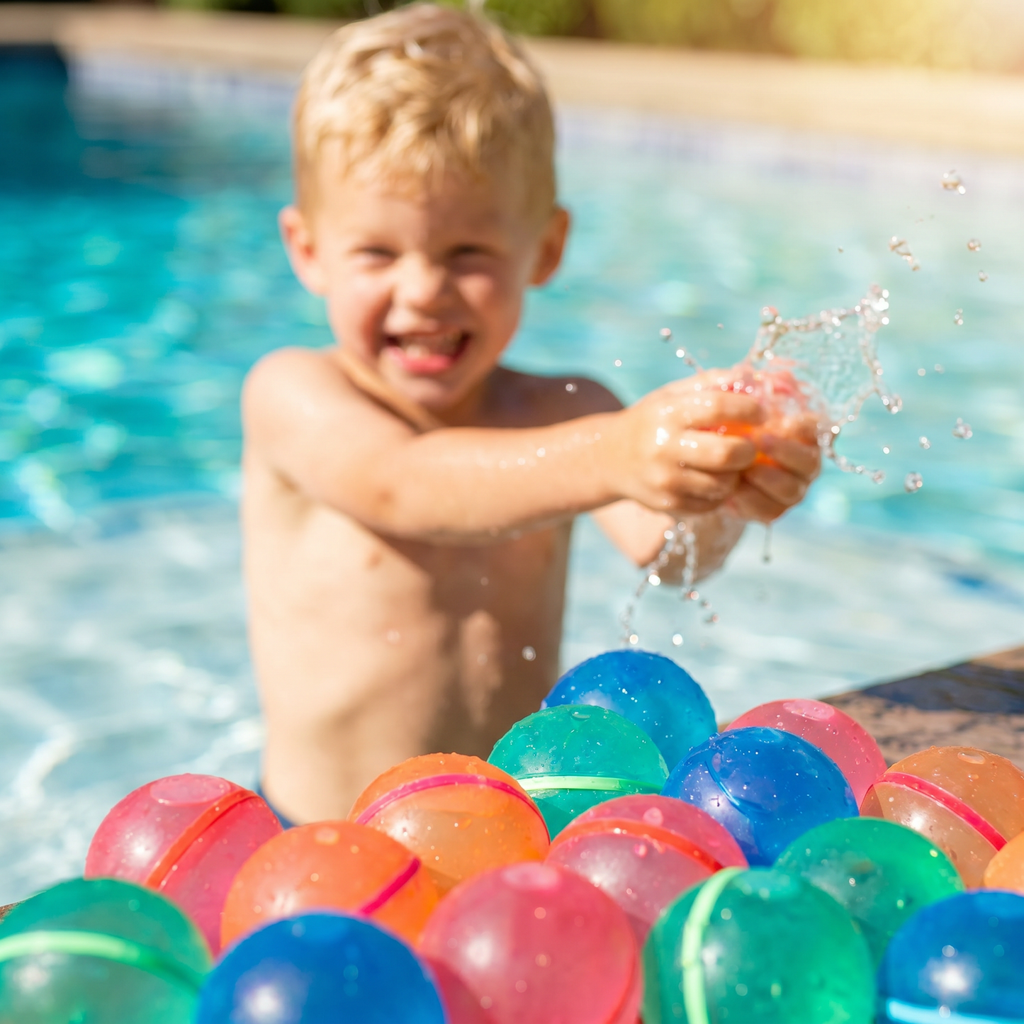 PELOTAS DE AGUA REUTILIZABLES X6