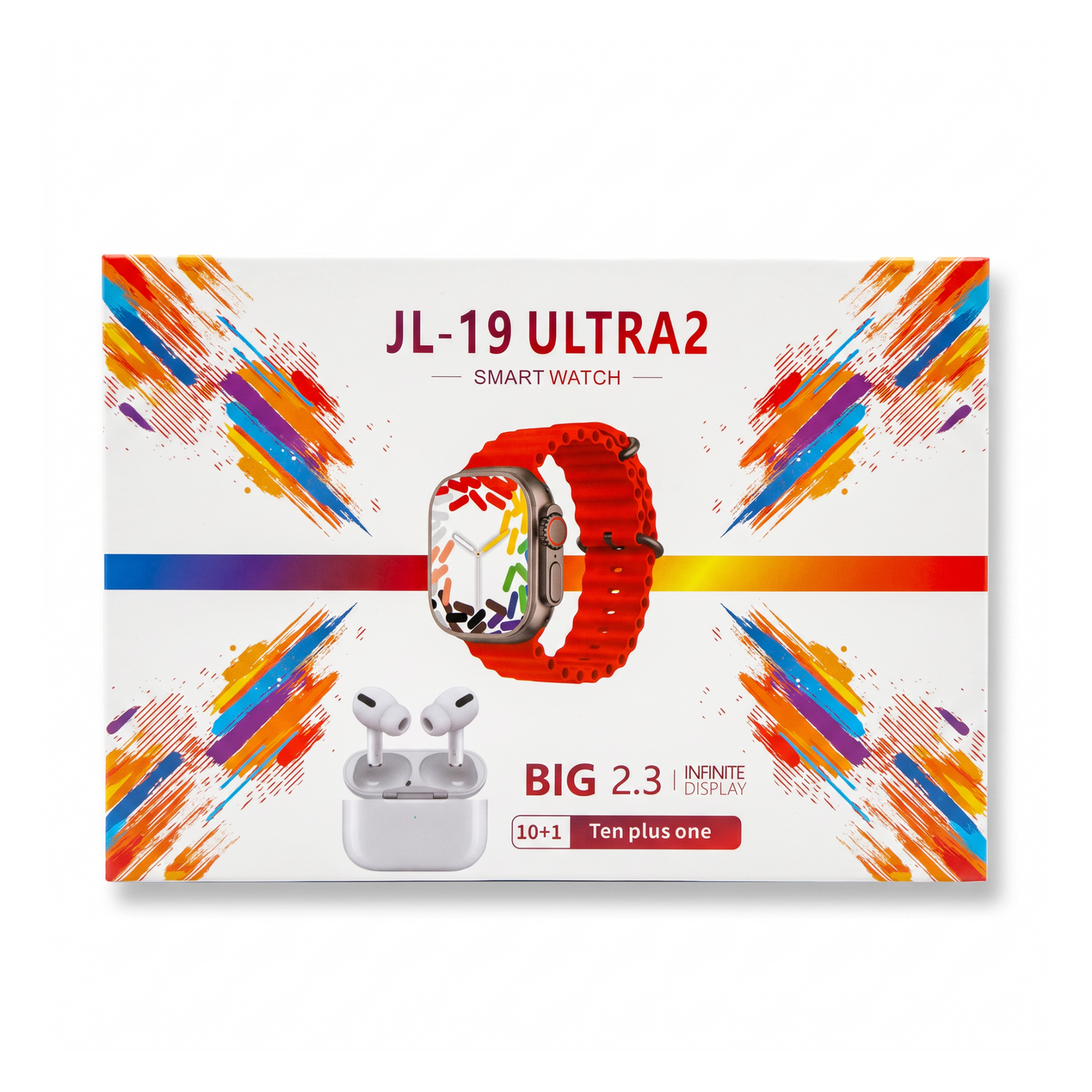 COMBO RELOJ + 7 PULSOS + AIRPODS JL-19 ULTRA 2
