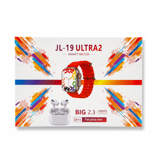 COMBO RELOJ + 7 PULSOS + AIRPODS JL-19 ULTRA 2