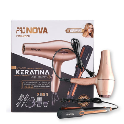 COMBO PRONOVA KERATINA SECADOR + PLANCHA