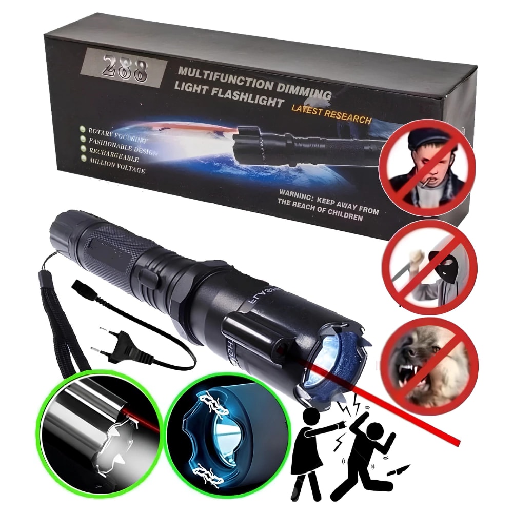 LINTERNA TASER 3 EN 1