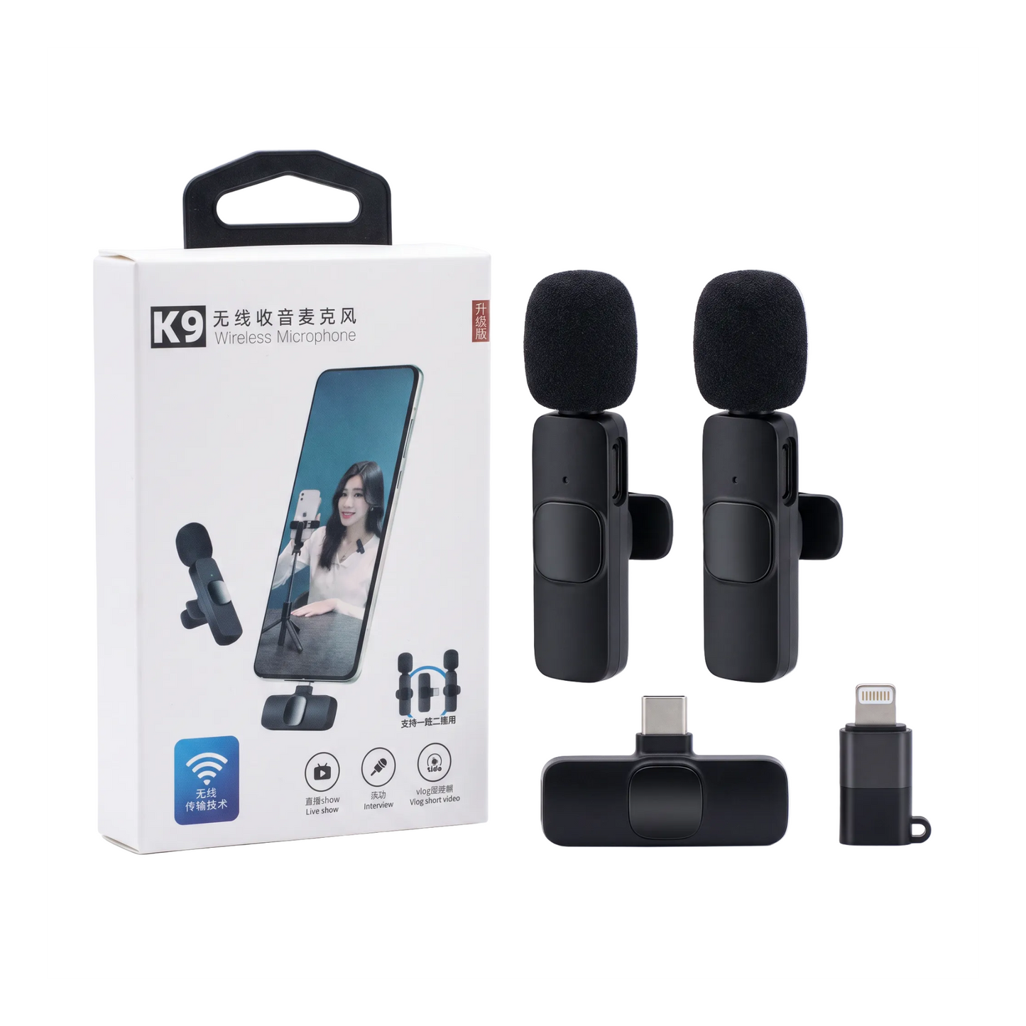 MICROFONO K9 TIPO C Y IPHONE