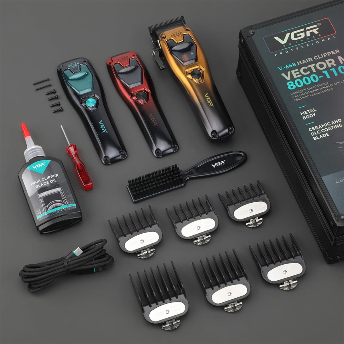 PELUQUERA VGR V-668 CON MALETIN