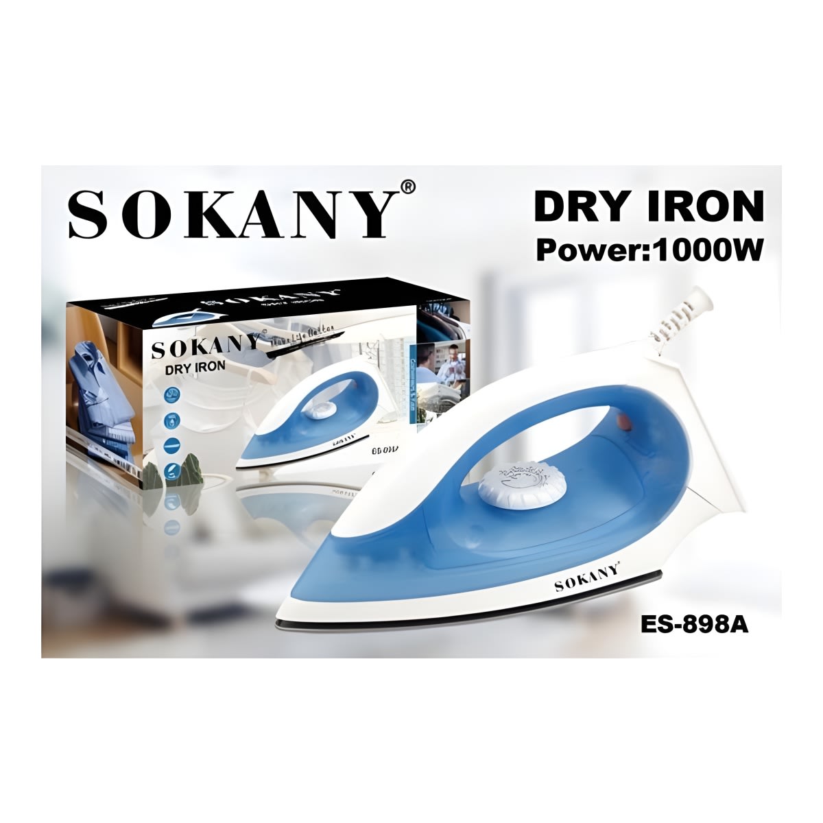 PLANCHA DE ROPA SOKANY ES-898A